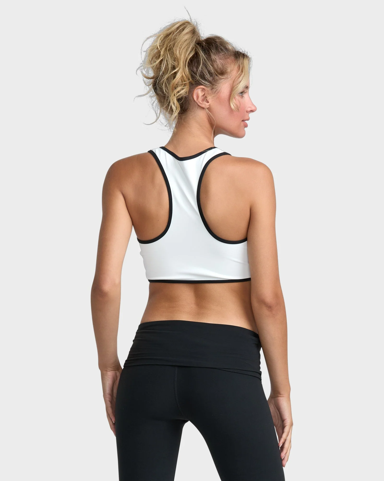 Womens Alexis Ren Zip Up Sports Bra - Image 3
