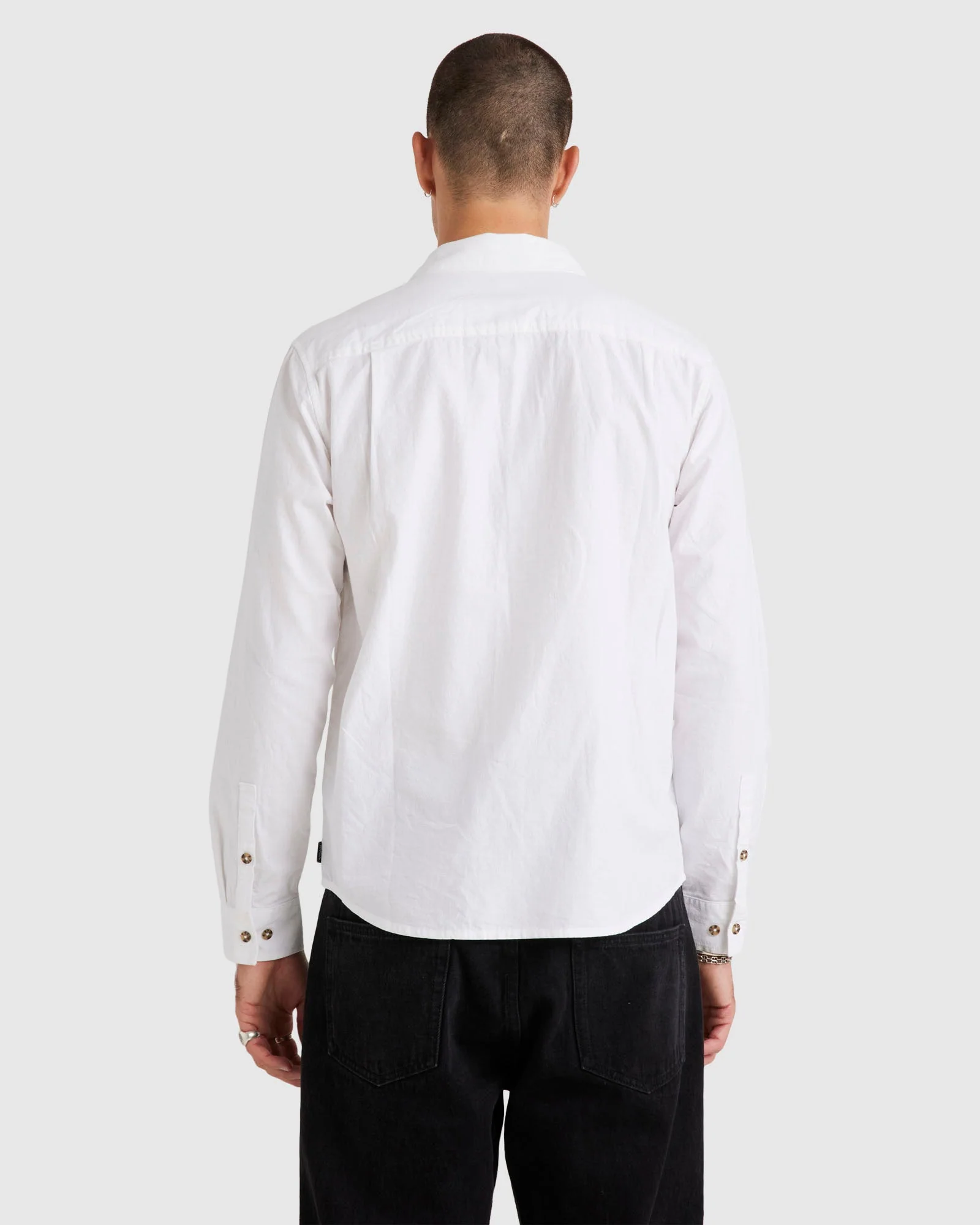 Mens Base Linen Long Sleeve Shirt - Image 4