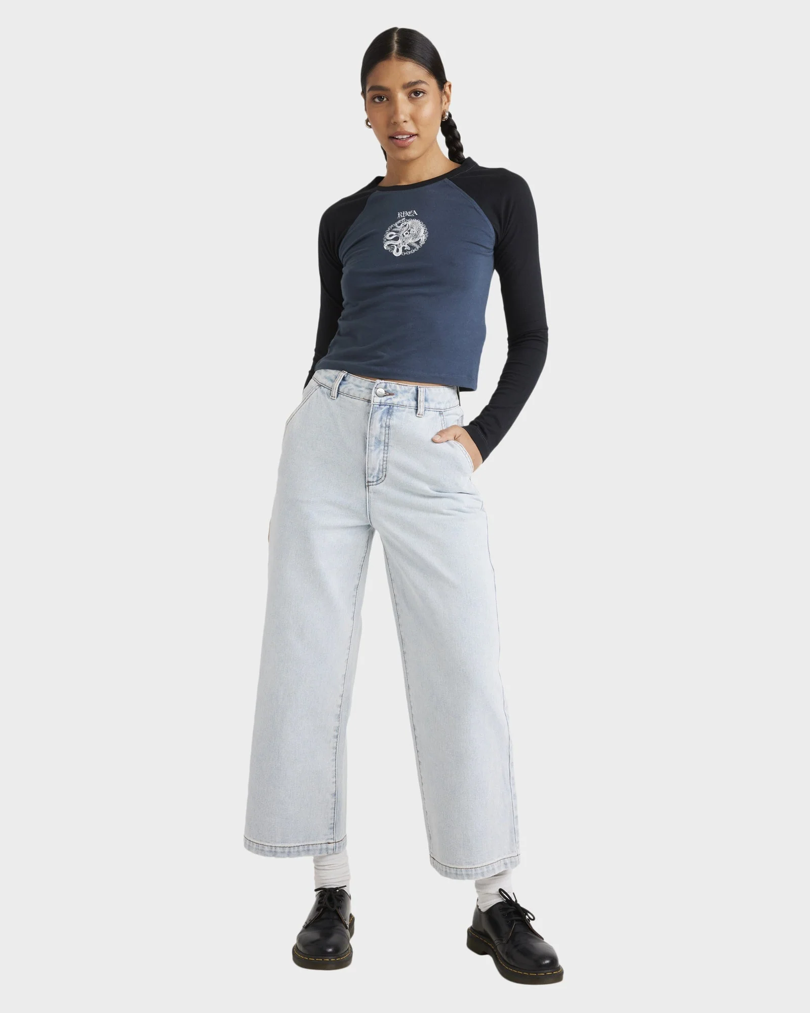 Womens Benj Raglan Long Sleeve T-Shirt - Image 6