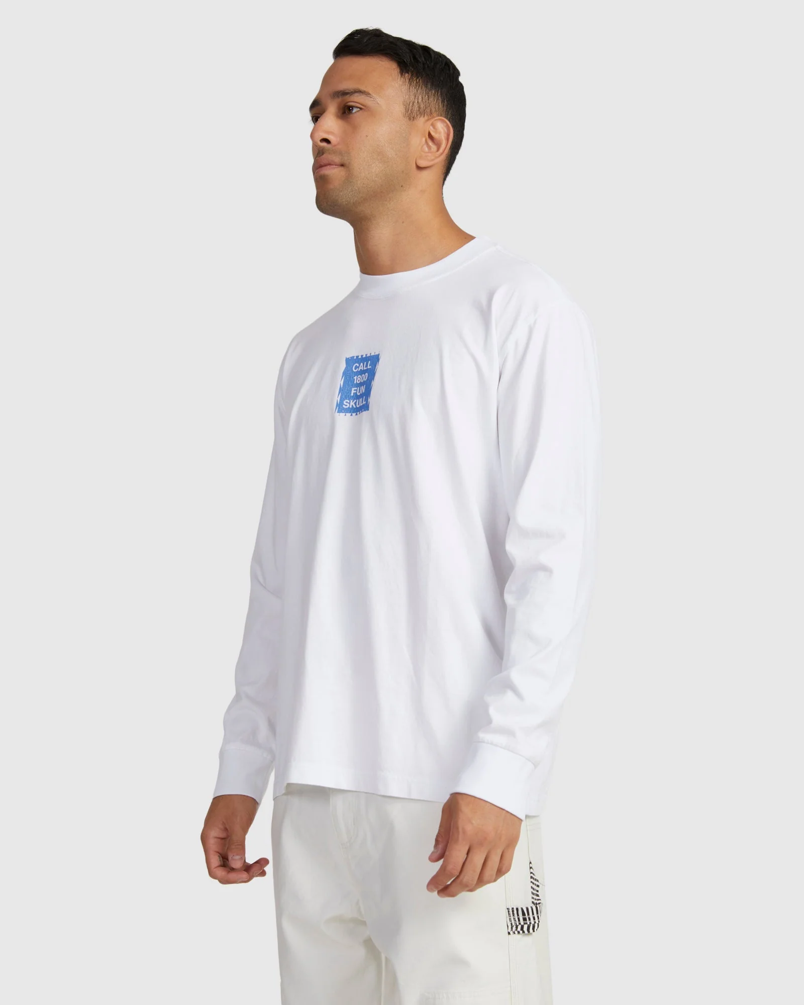 Mens Call RVCA Long Sleeve T-Shirt - Image 2