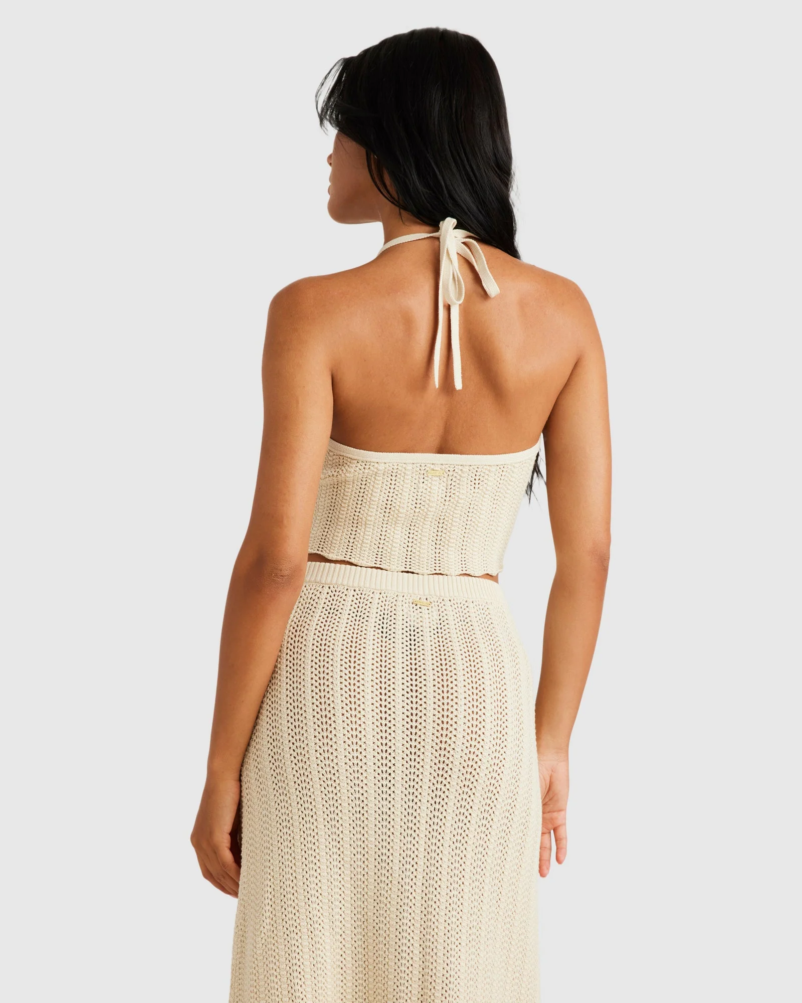 Womens Crochet Halter Top - Image 3