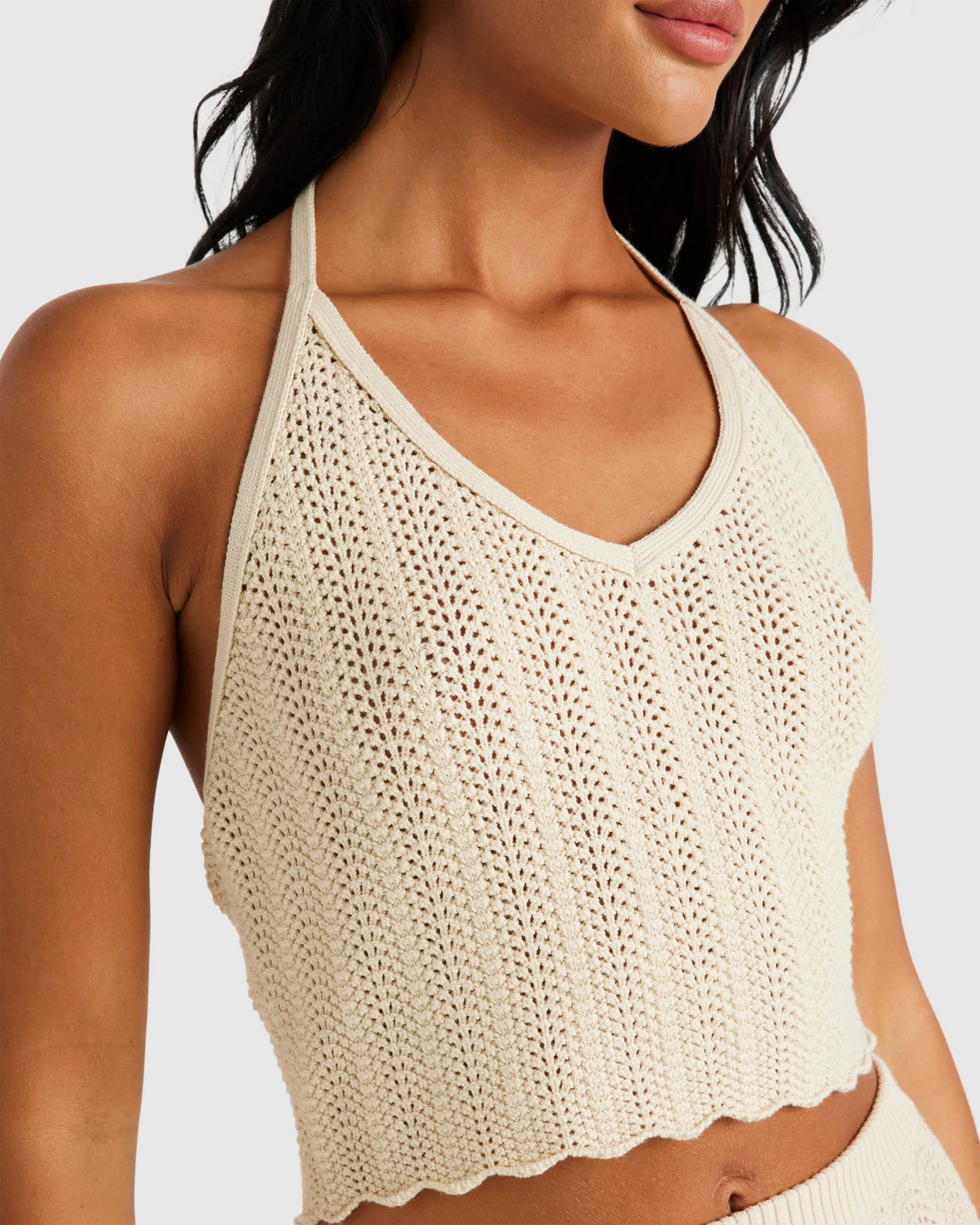 Womens Crochet Halter Top - Image 4