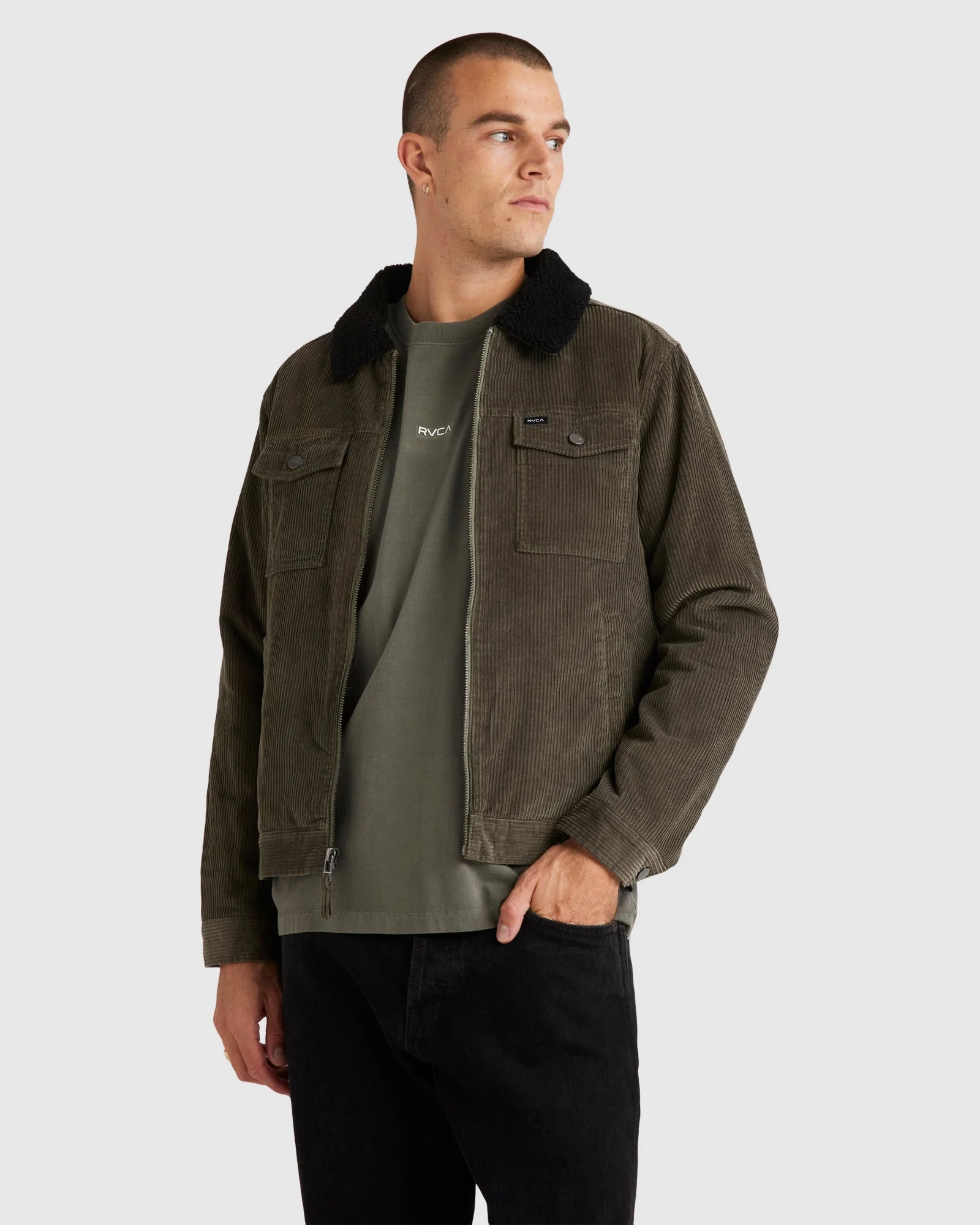 Mens Easy Trucker Sherpa Jacket - Image 2