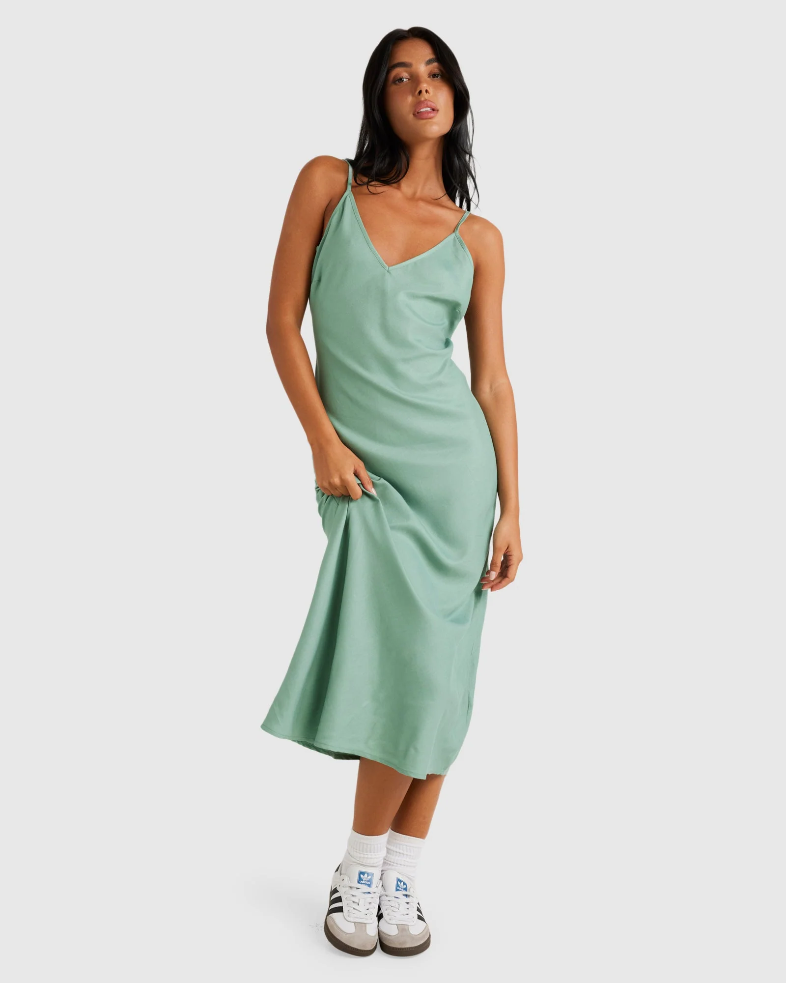 Womens Everyday Bias Midi Dress - Image 5