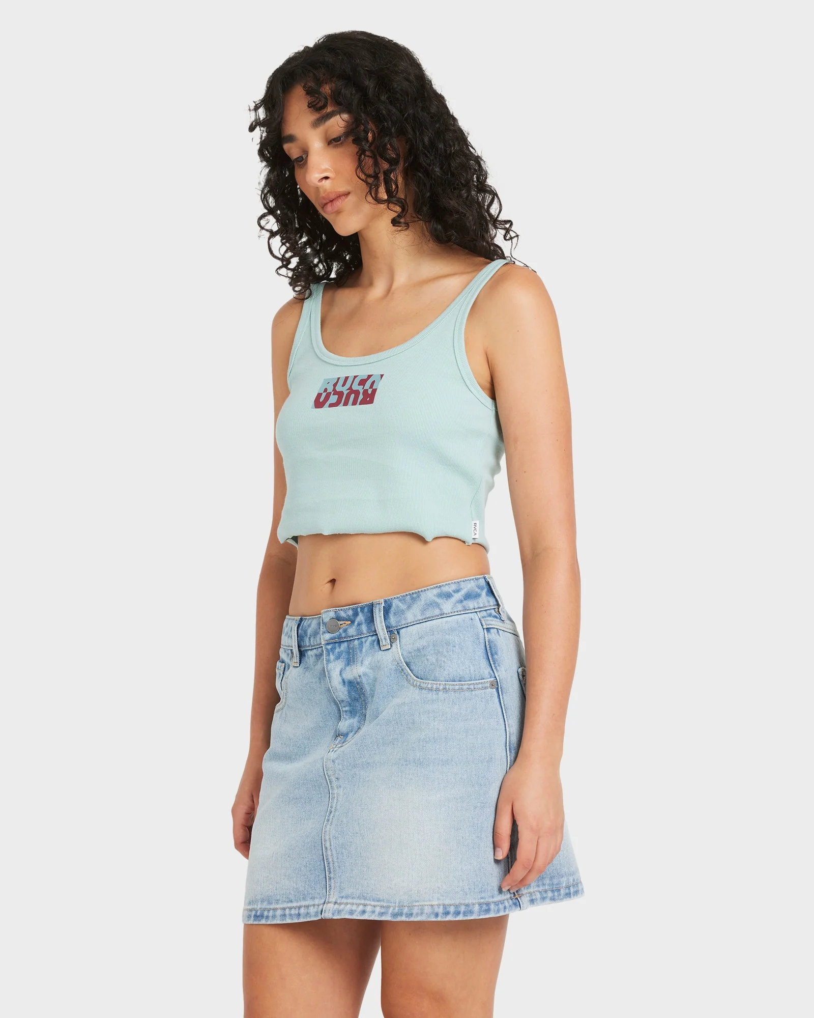 Womens Flipped Scooped Tank Top - Image 3