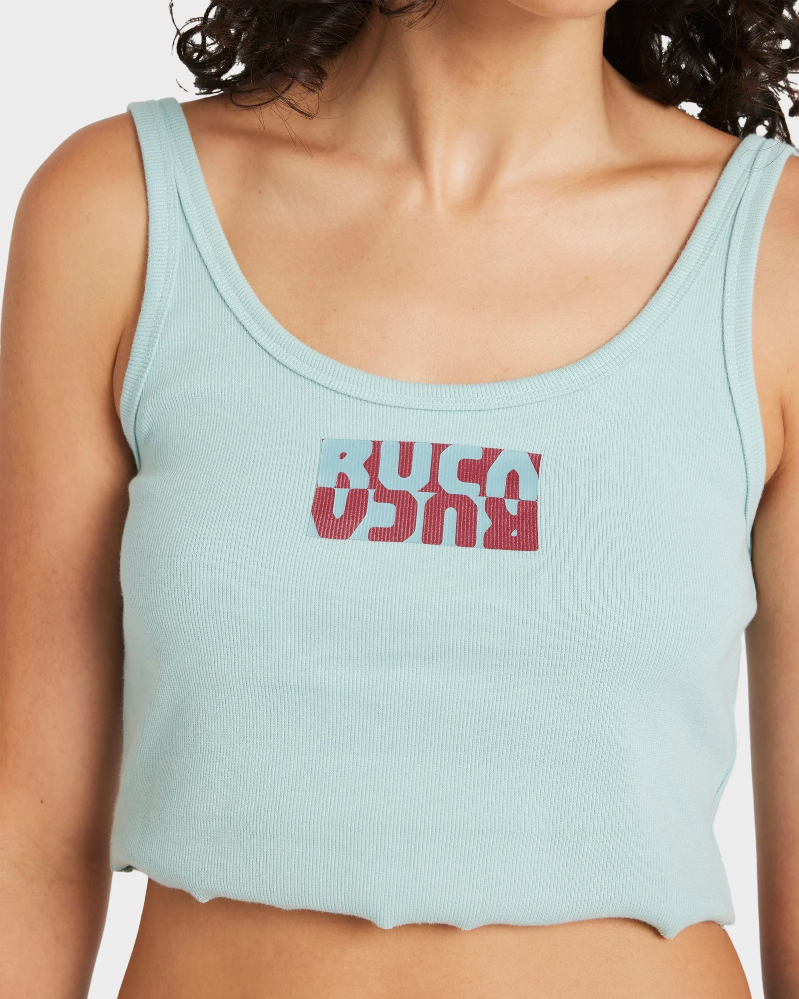 Womens Flipped Scooped Tank Top - Image 4