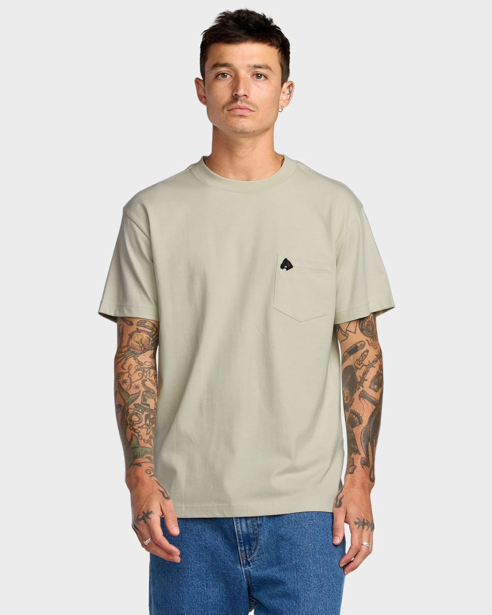 Mens Kevin Spanky Pocket T-Shirt - Image 2