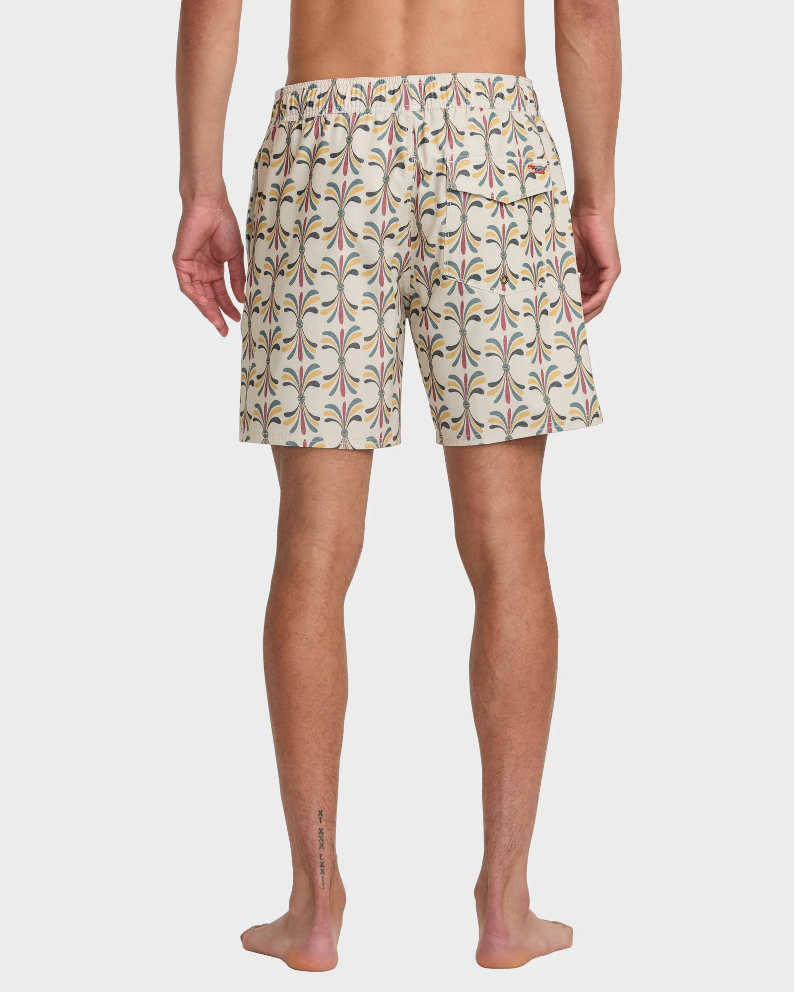 Mens La Eye Floral 17" Elastic Boardshorts - Image 3