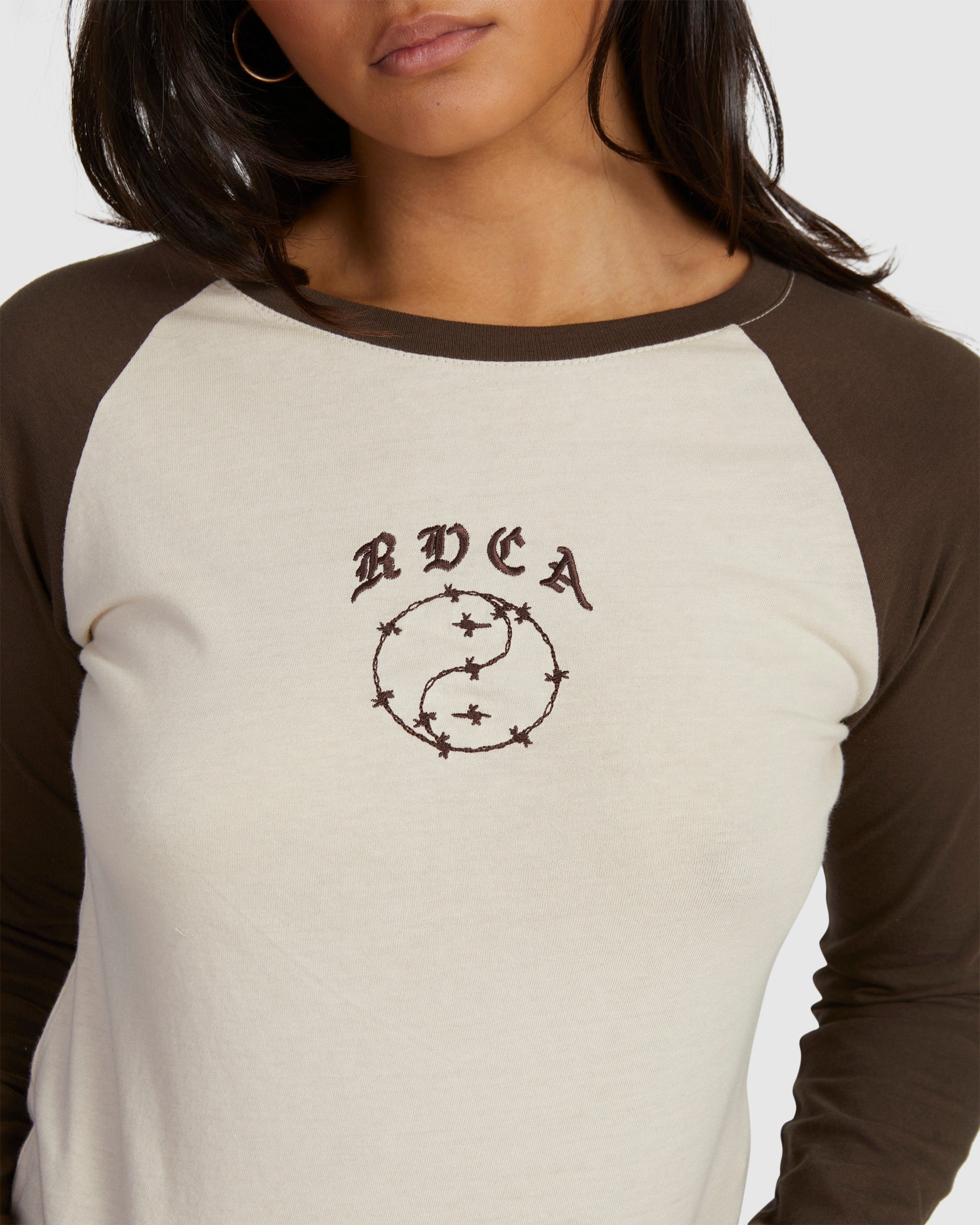 Womens Lax Classic Raglan Long Sleeve T-Shirt - Image 4