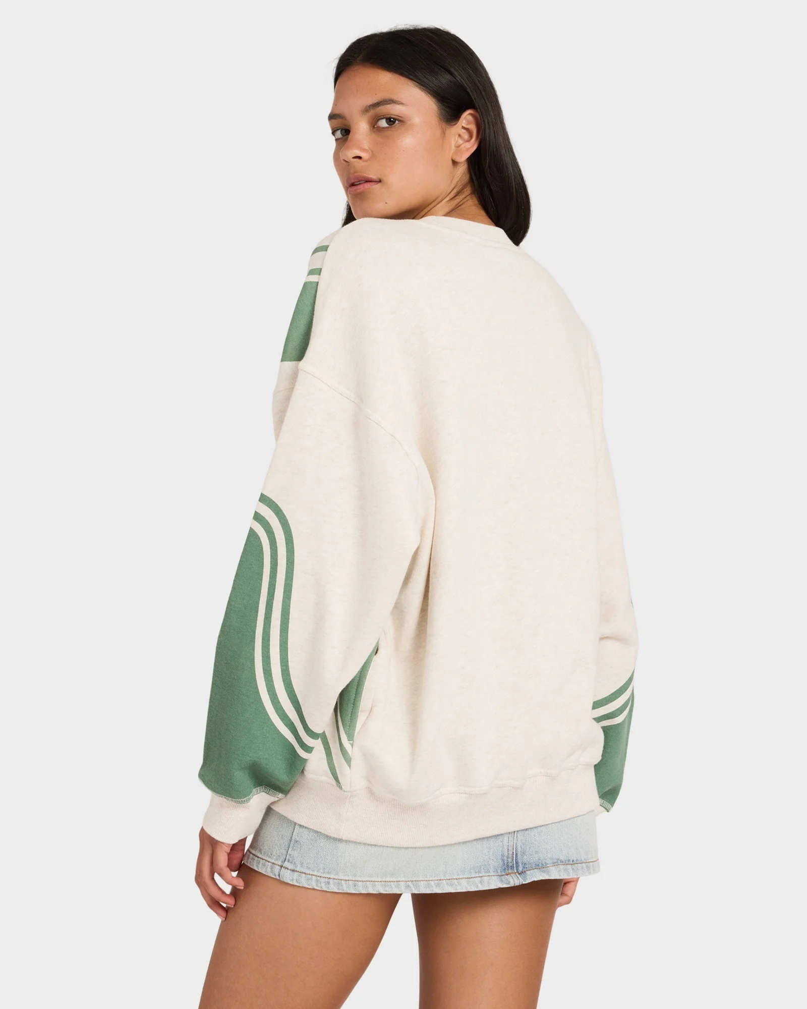 Womens Luck Off Pullover Crew Neck - Image 2