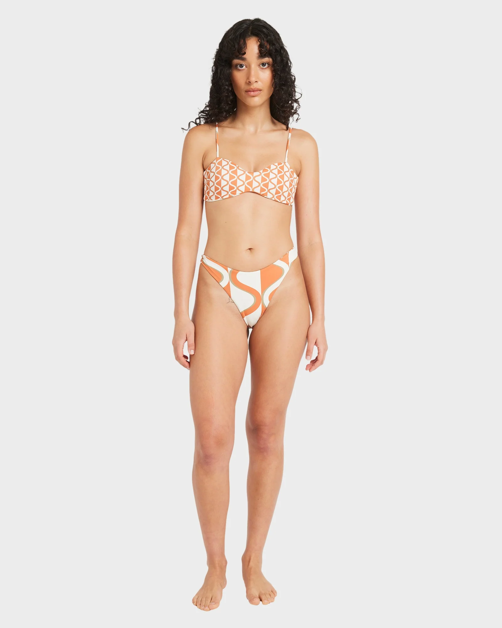 Womens Mind Map Reversible Bralette Bikini Top - Image 7