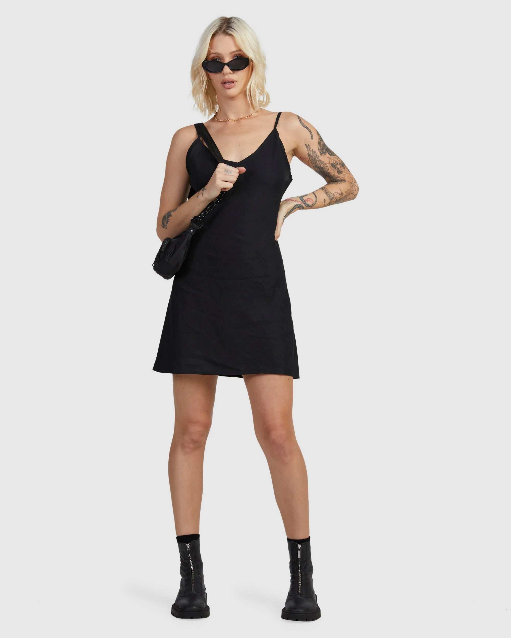 Off Duty Bias Mini Dress - Image 5