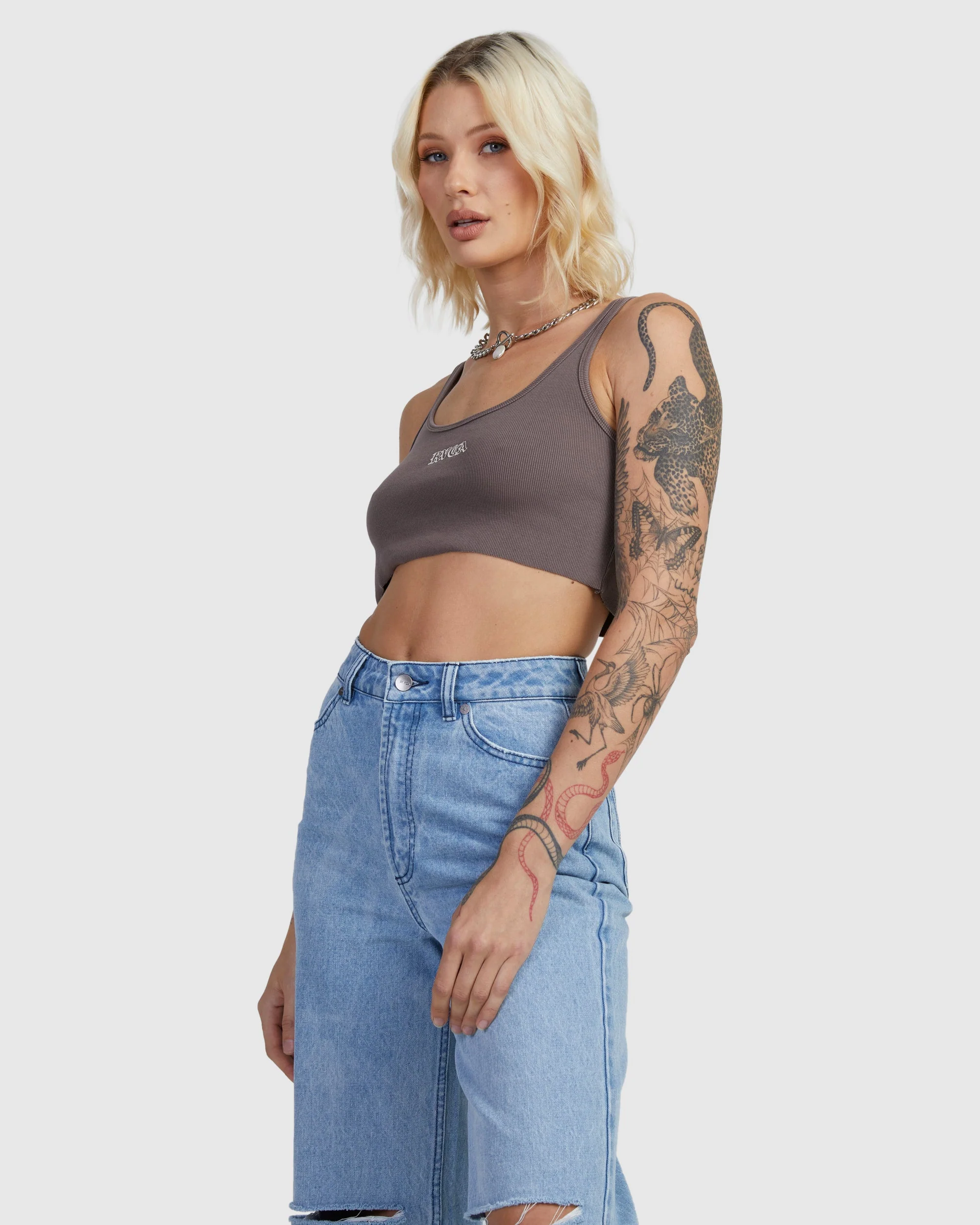 Old RVCA Cropped Tank - Image 2