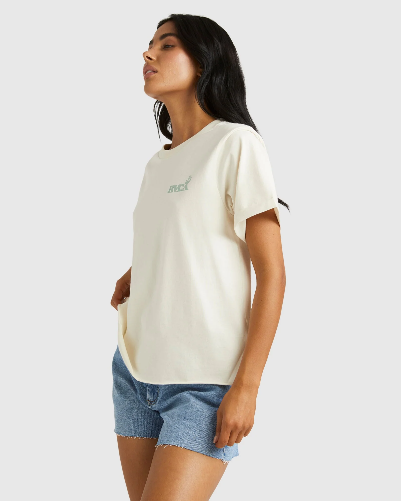 Womens Out Back Cuffed T-Shirt - Image 2