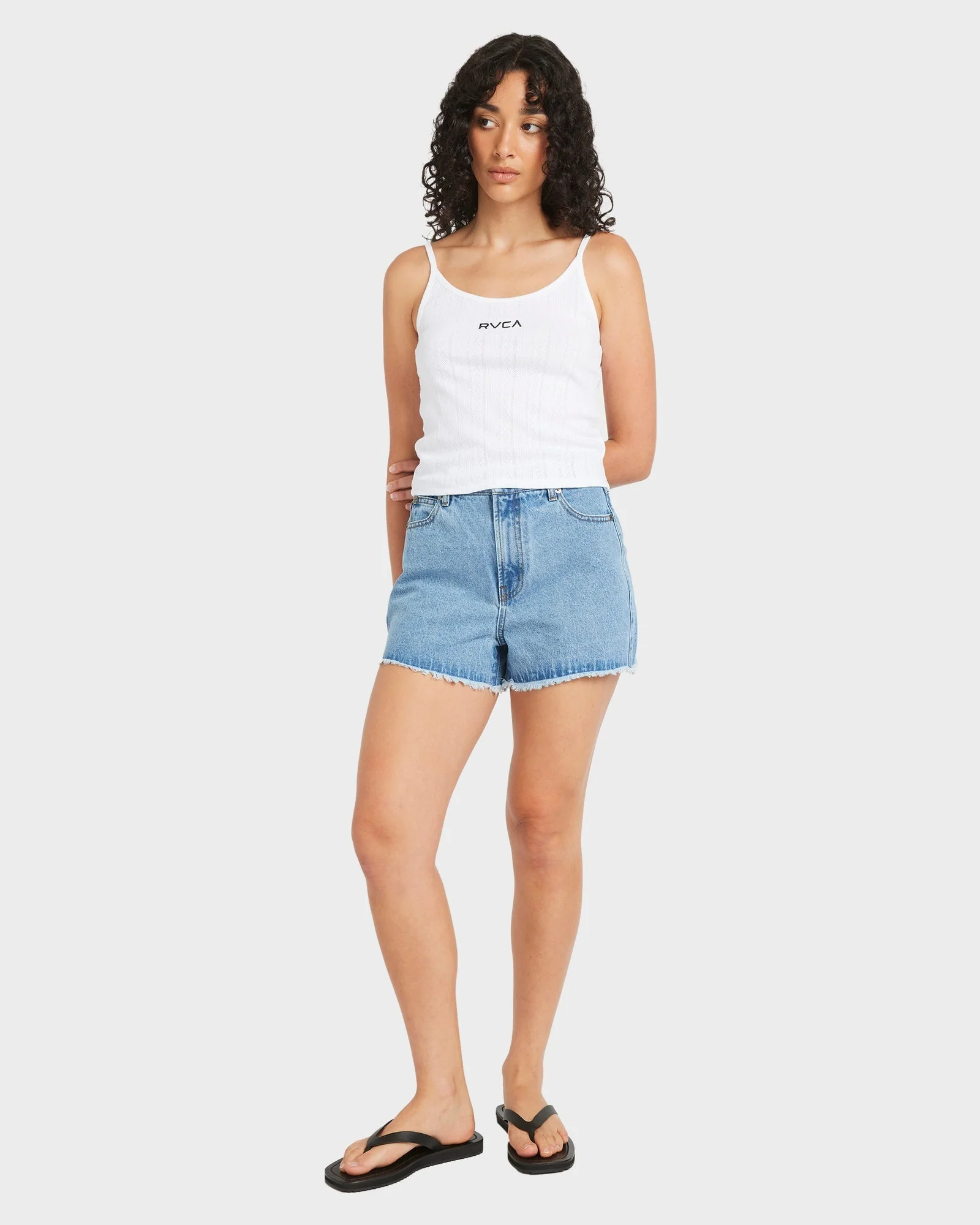 Womens Pointele Tank Top - Image 5
