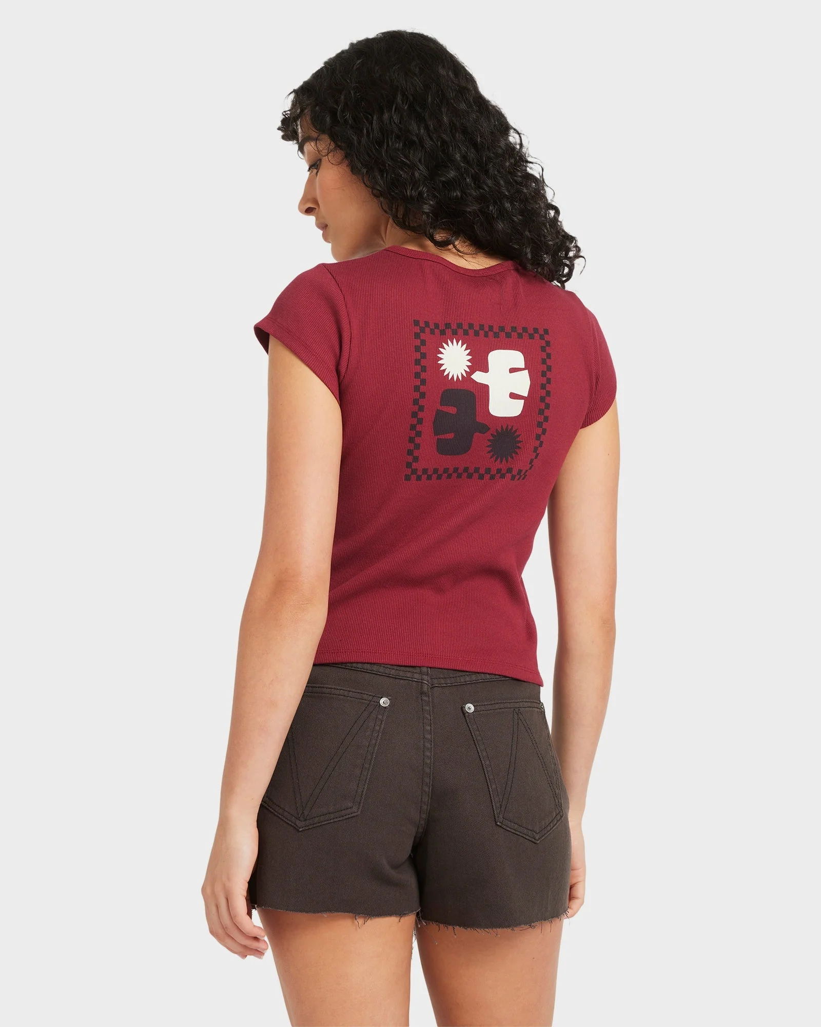 Womens Ribbed Slim T-Shirt - Image 4