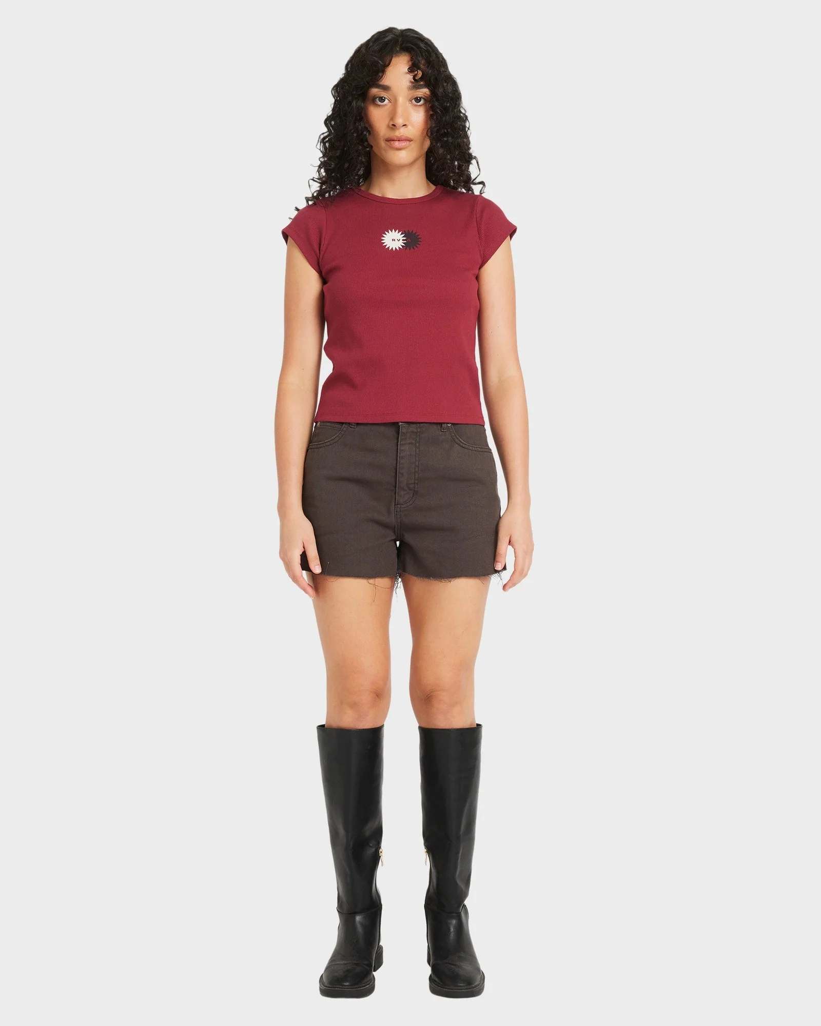 Womens Ribbed Slim T-Shirt - Image 5