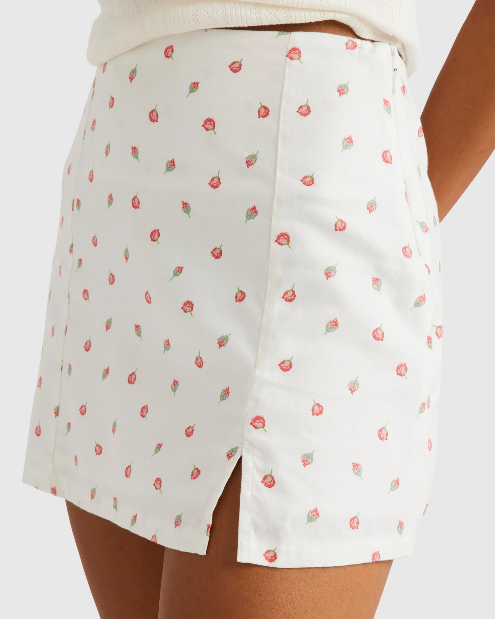 Rose Bud Mini Skirt - Image 4
