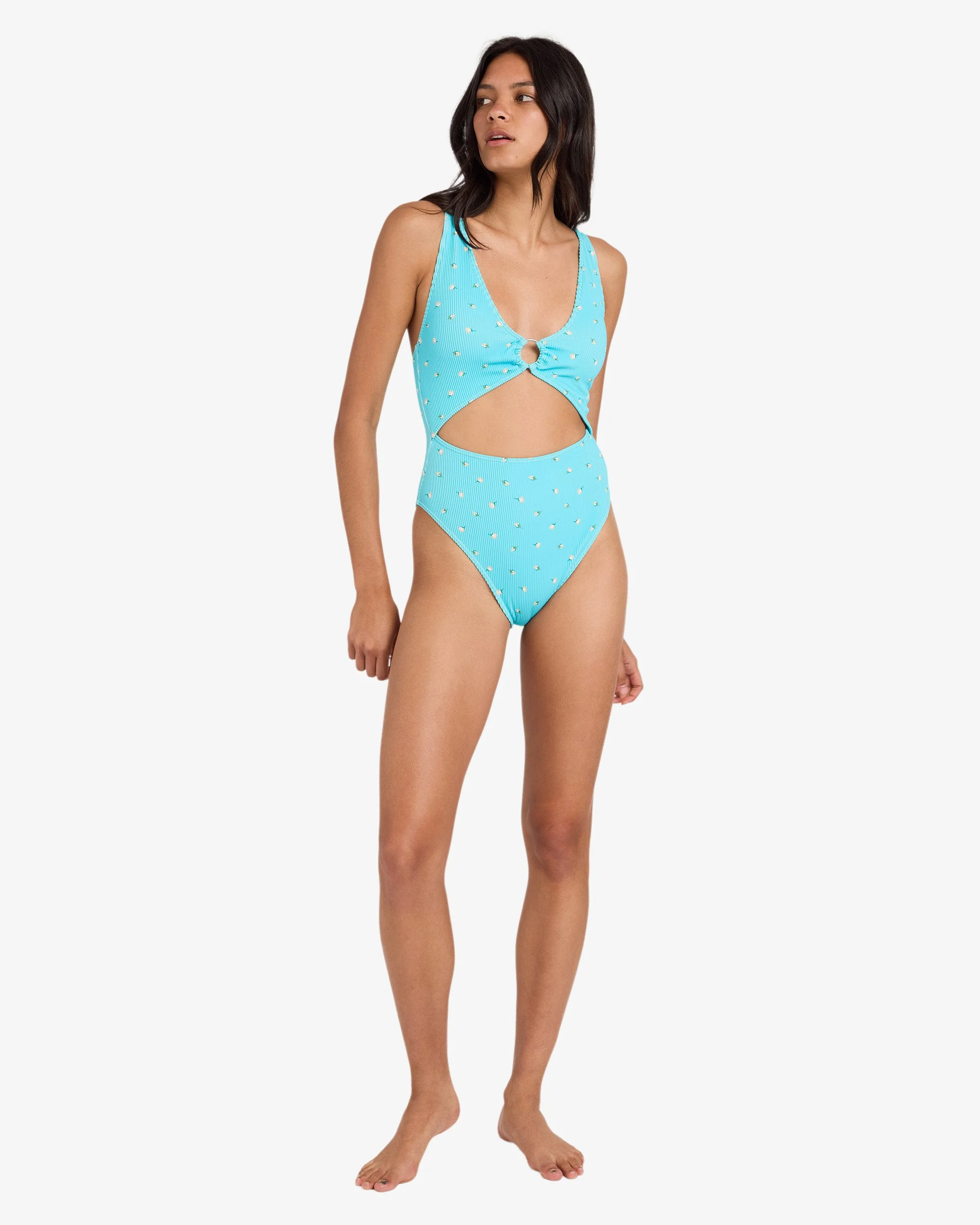 Womens Rose Bud One Piece Swimsuit - Image 5