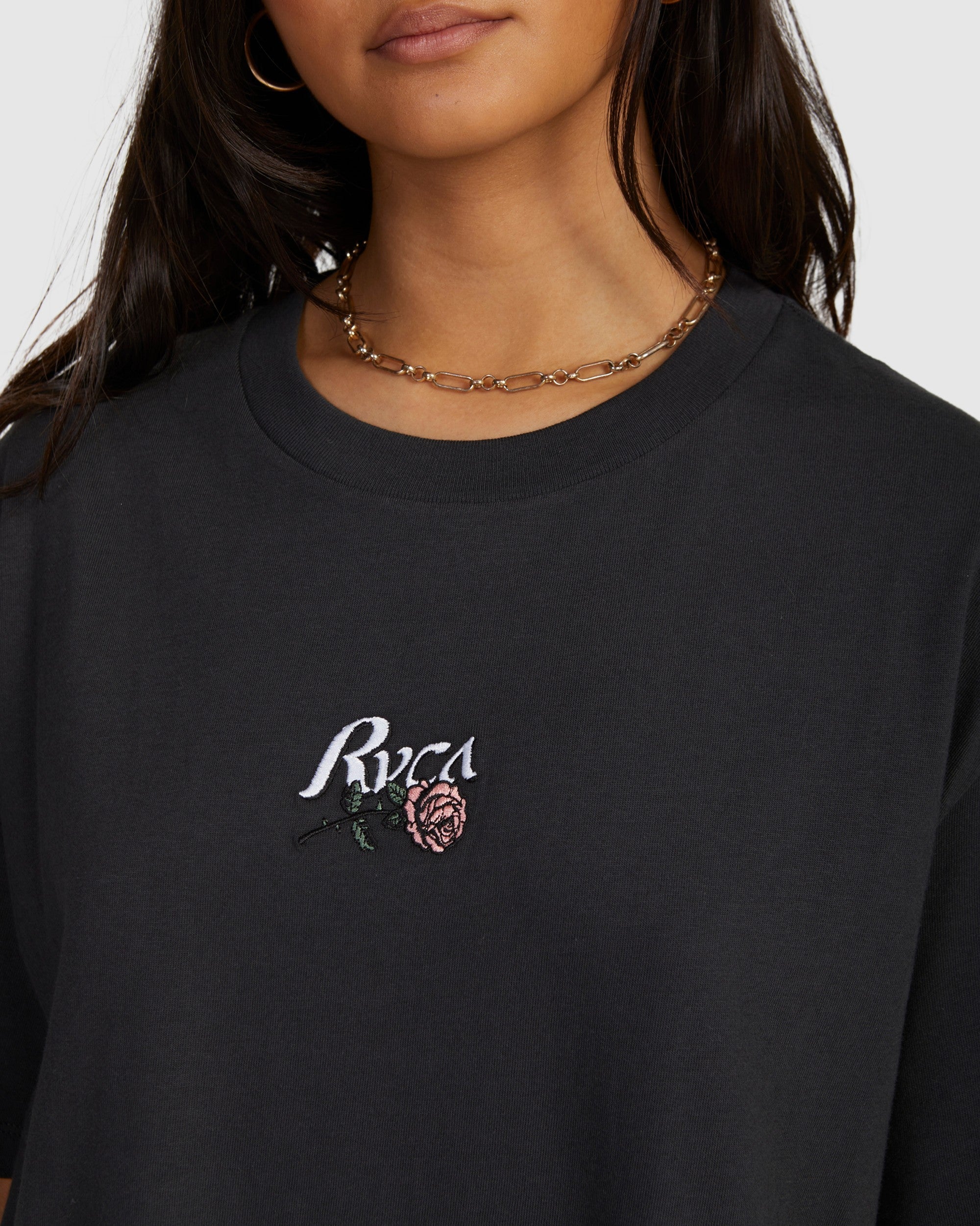 Womens Roses Only Easy T-Shirt - Image 4