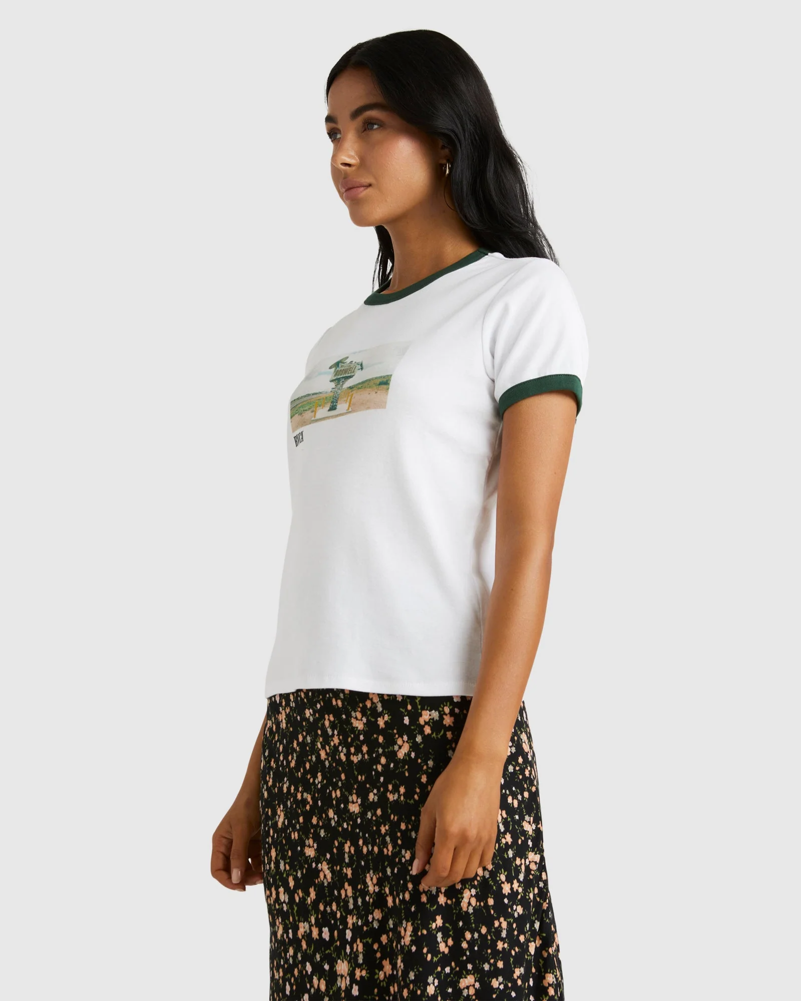 Womens Roswell Shrunken T-Shirt - Image 2