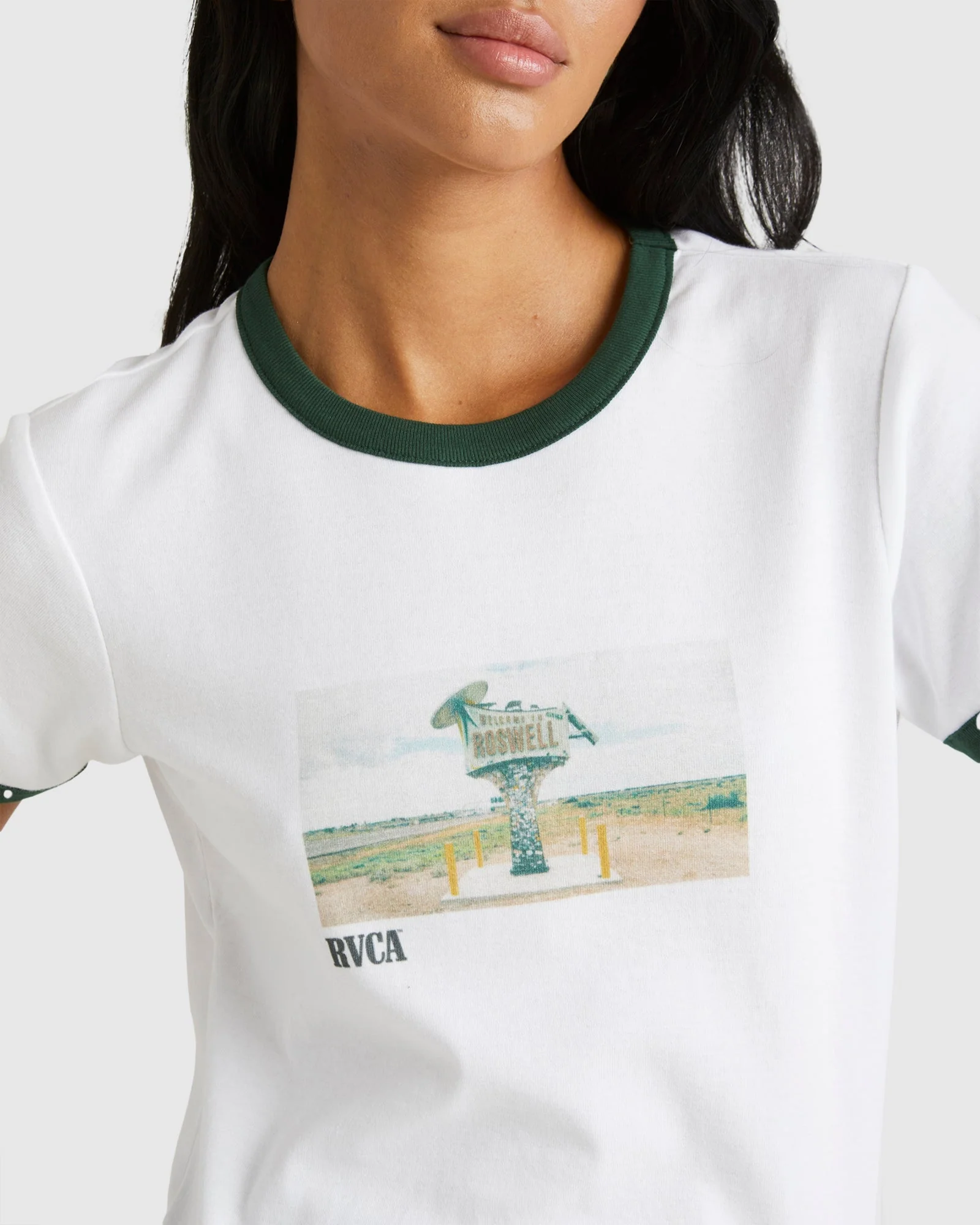 Womens Roswell Shrunken T-Shirt - Image 4