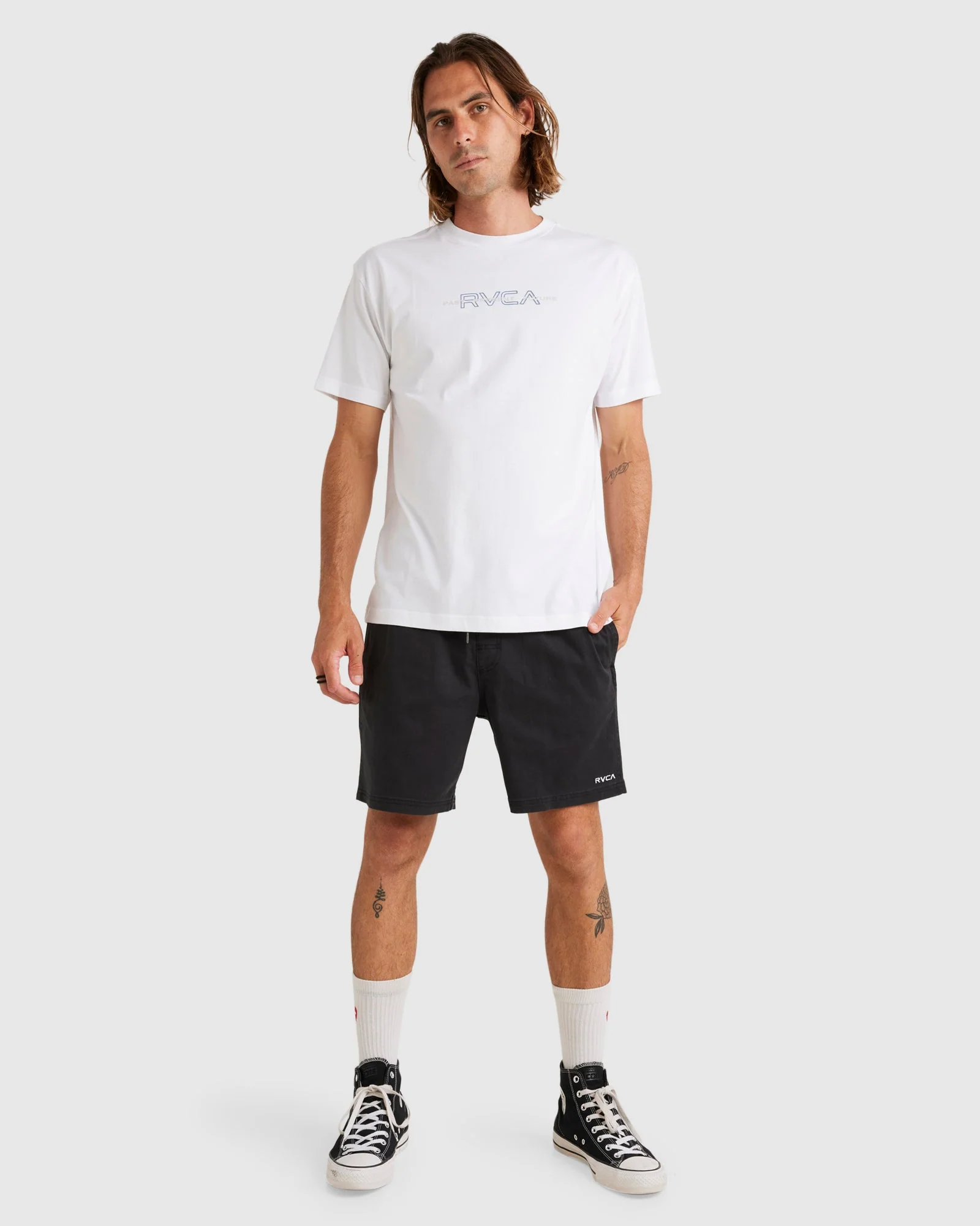 Mens RVCA Inline T-Shirt - Image 5