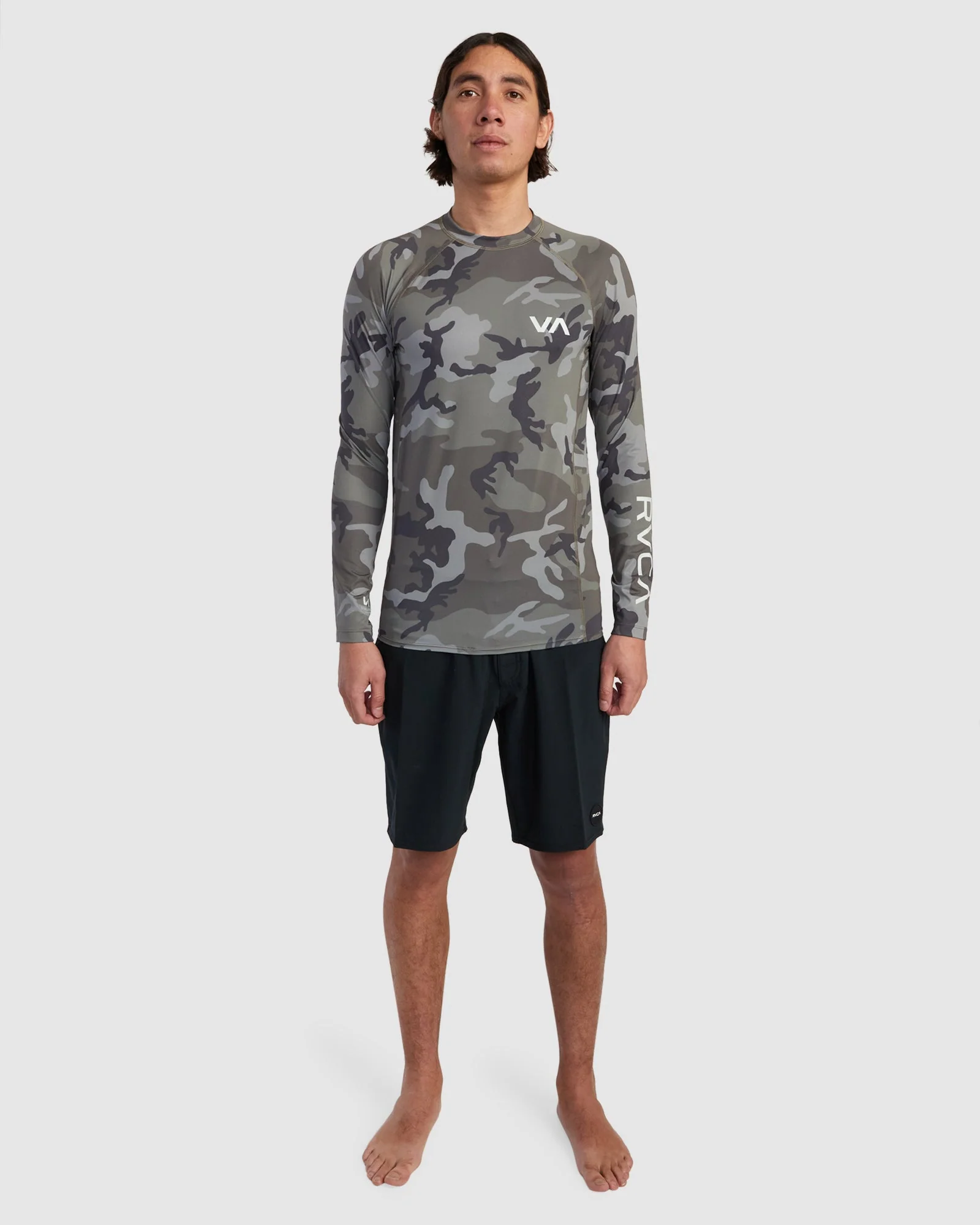 Mens RVCA Long Sleeve Rash Vest - Image 5