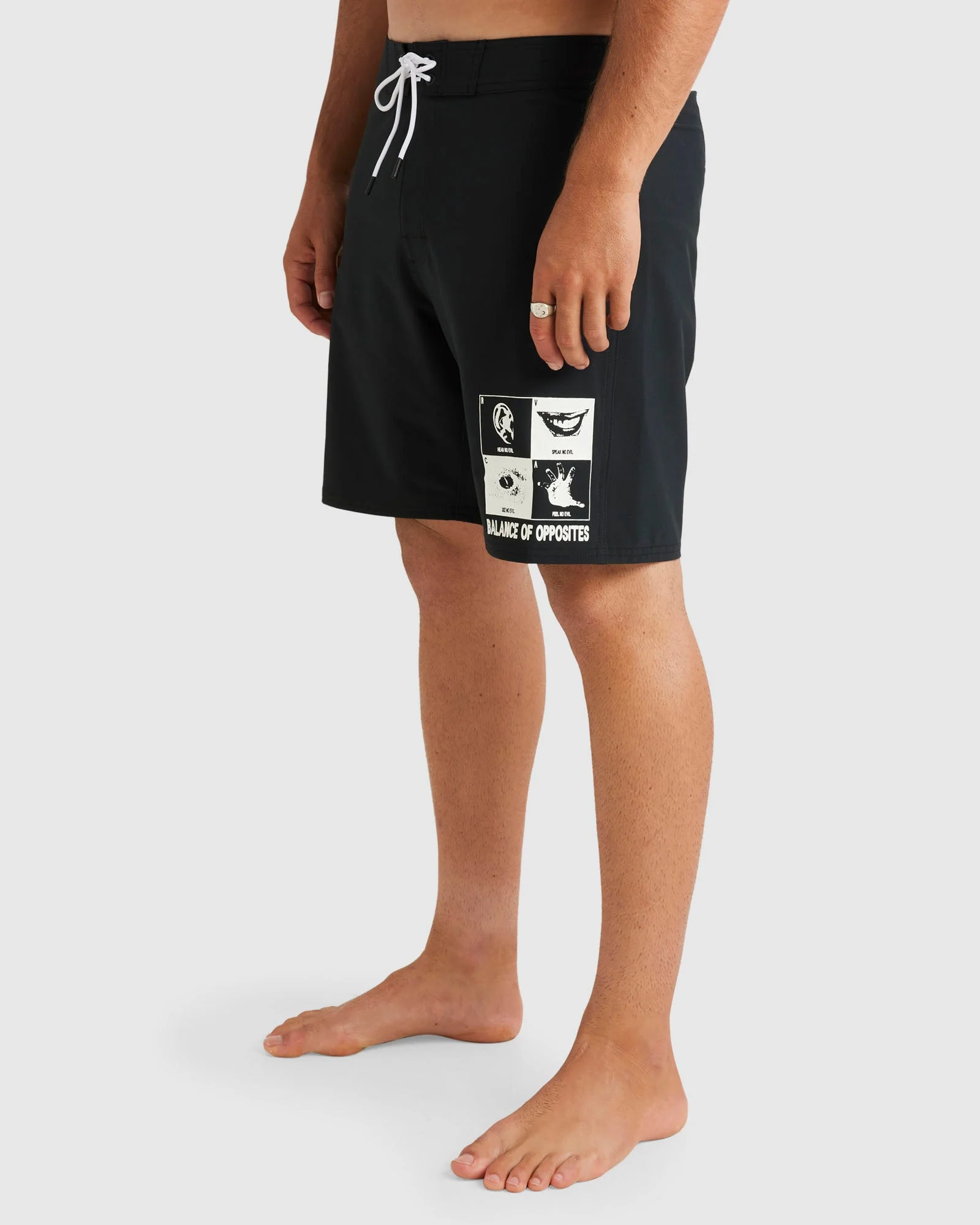 Mens Rvca No Evil 18" Boardshorts - Image 2
