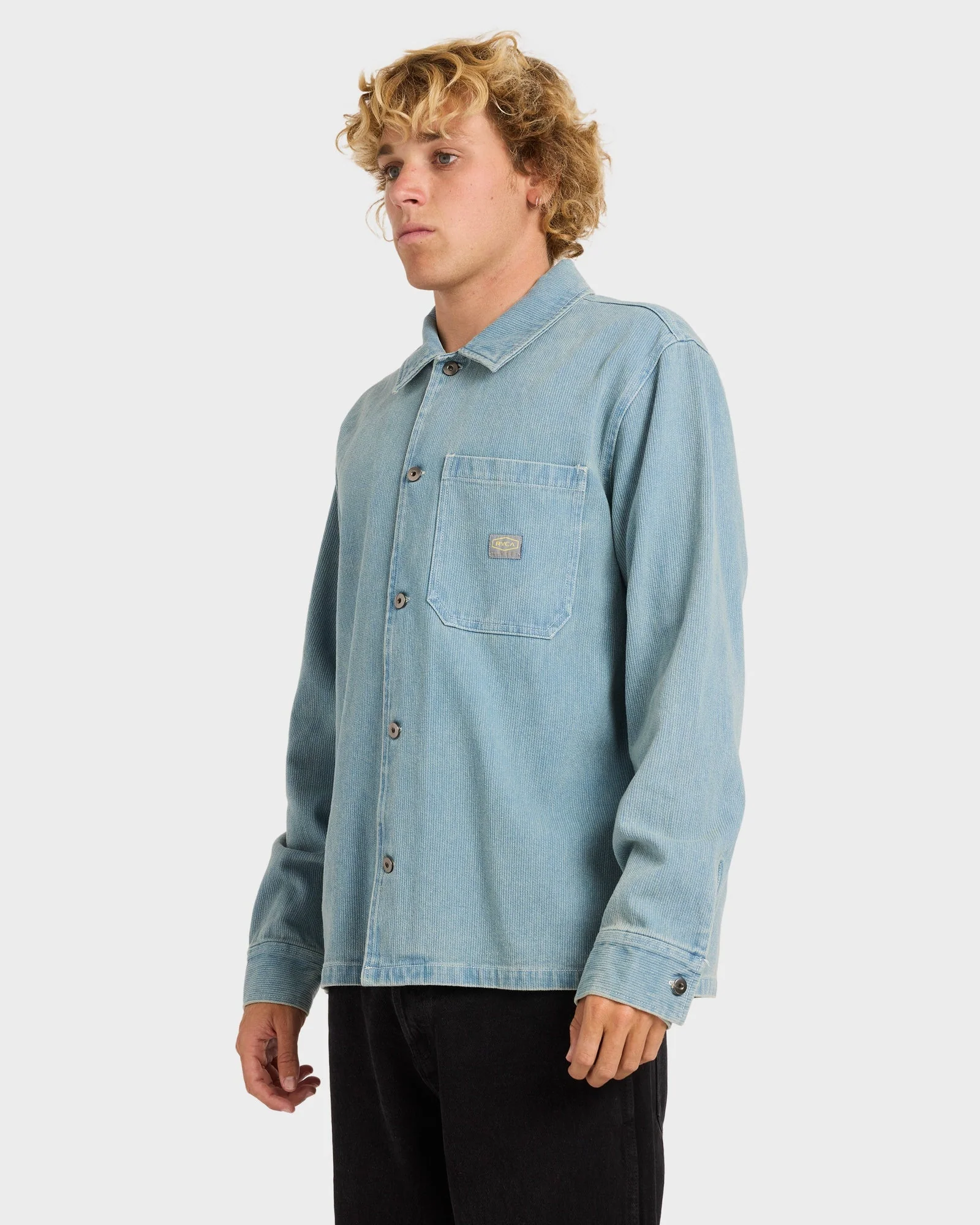 Mens Seer Overshirt Long Sleeve Shirt - Image 3