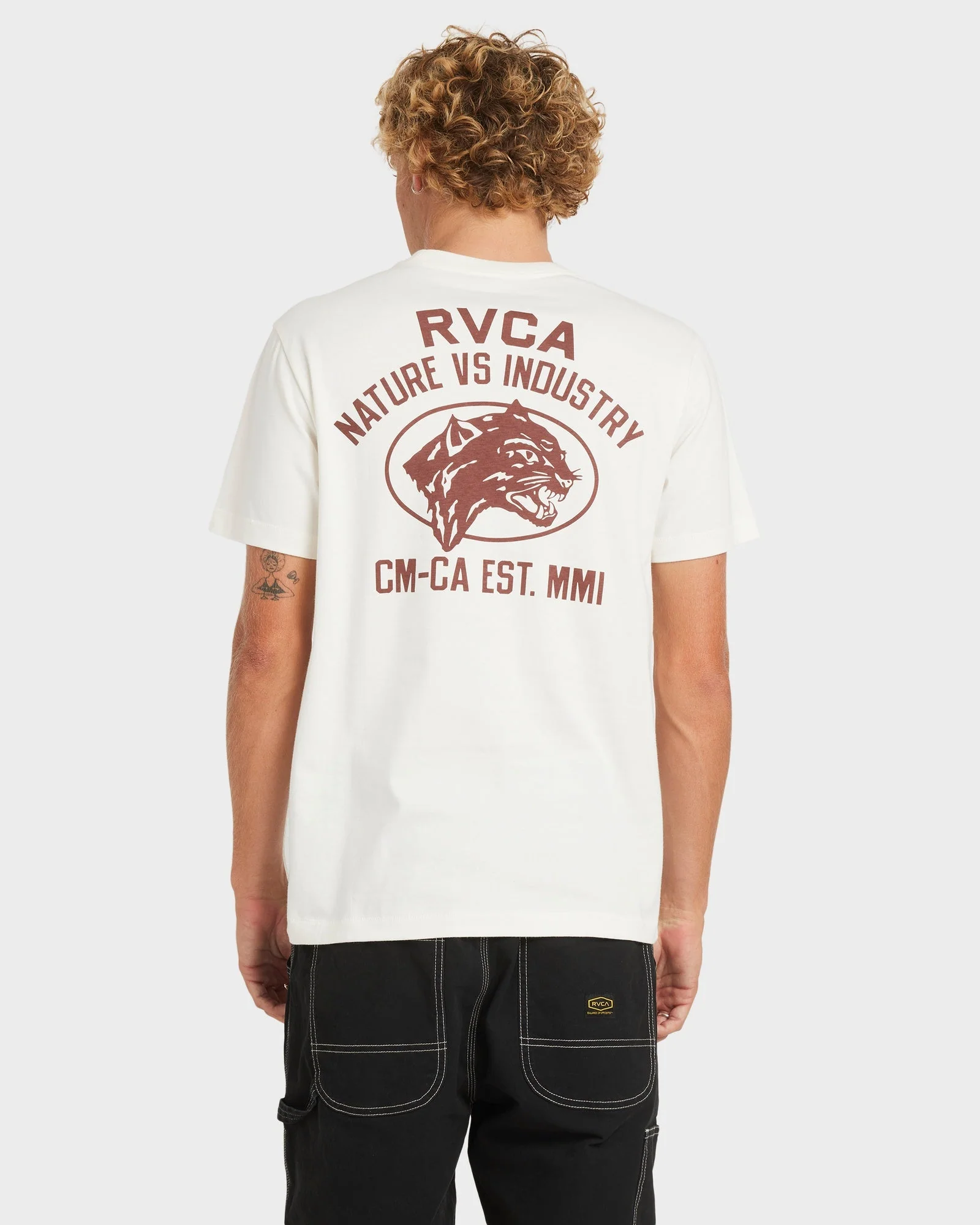 Mens Sky Cat T-Shirt - Image 4