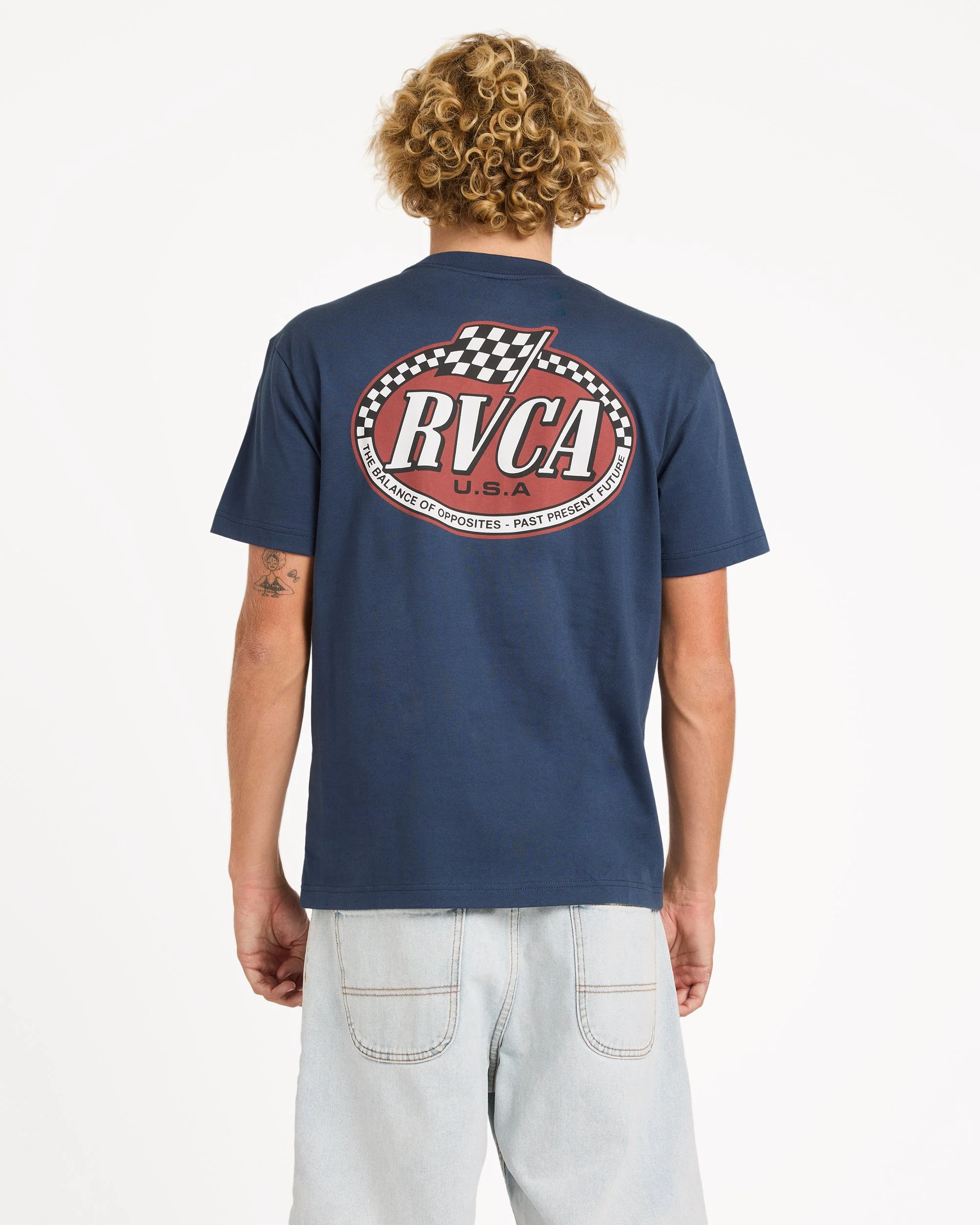 Mens Speed Check T-Shirt - Image 2