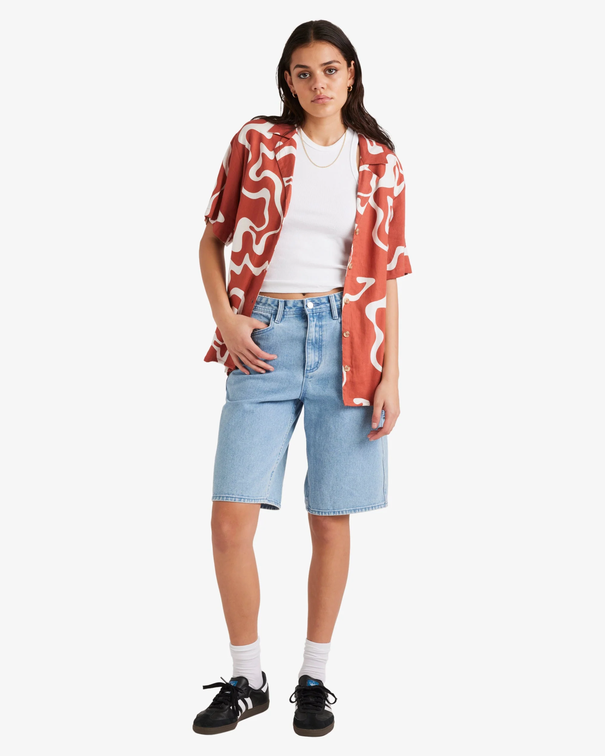 Womens Spilt Overshirt - Image 4