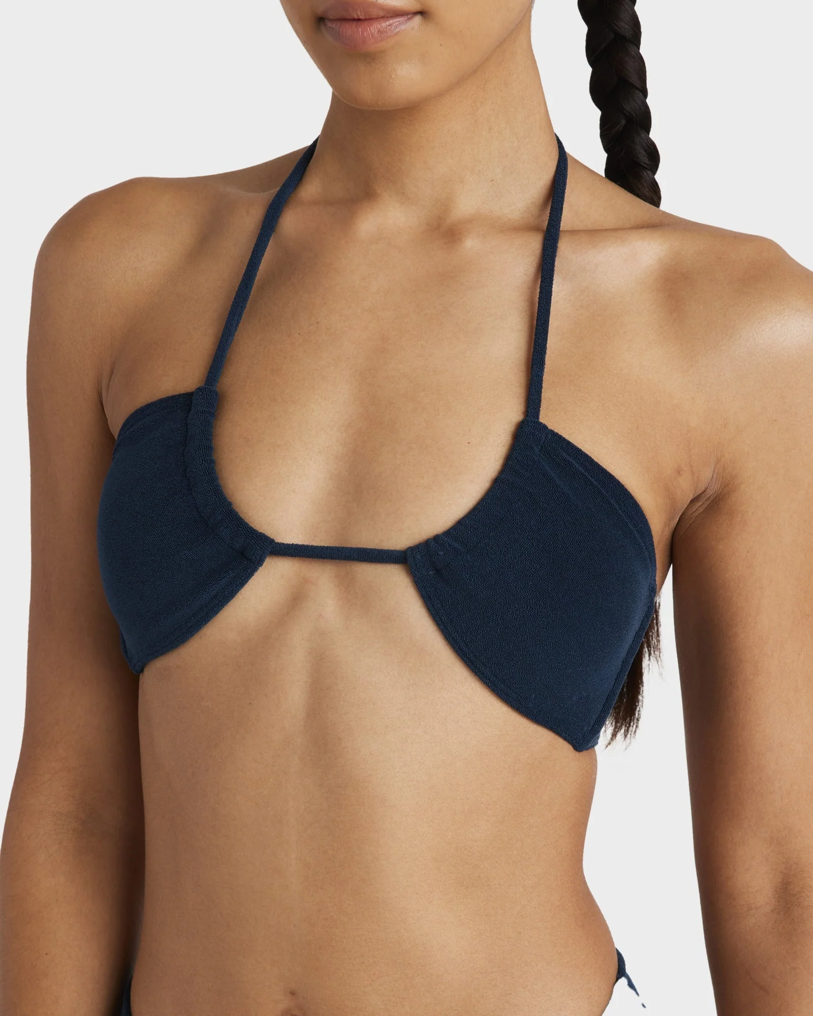 Womens Tezzy Solid Halter Bikini Top - Image 5
