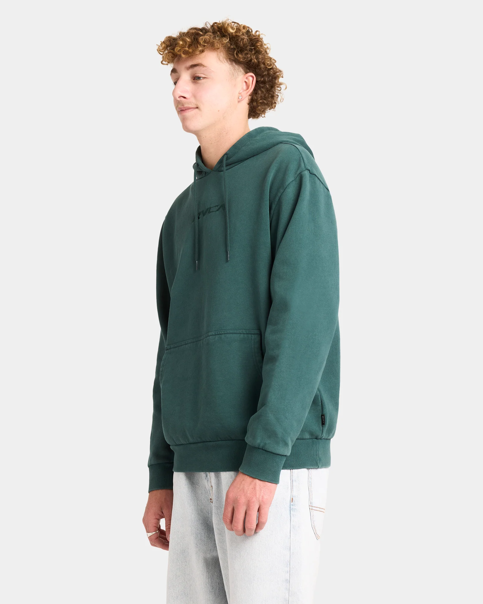 Mens Track Pullover Hoodie - Image 2