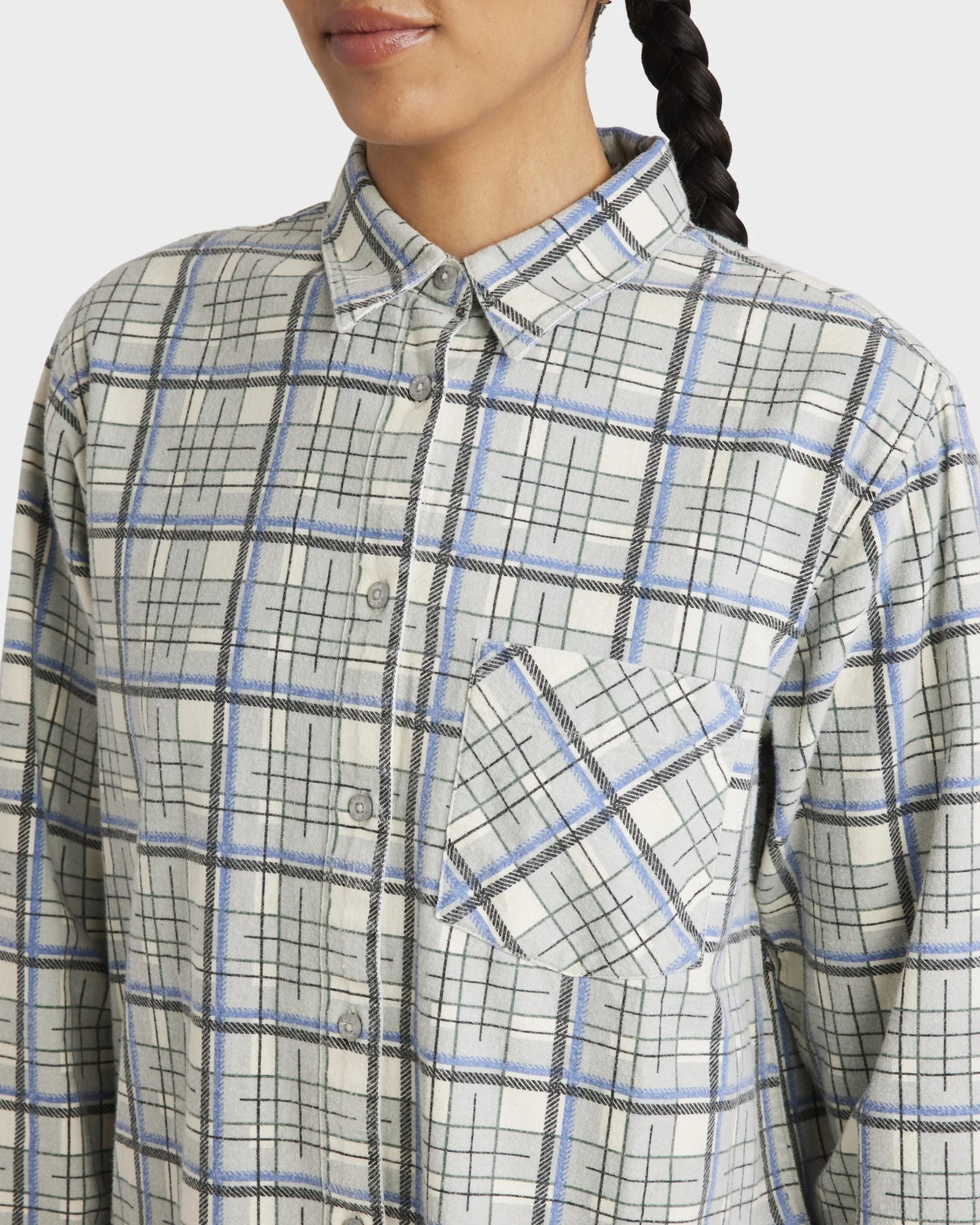 Womens Treets Flannel Shirt - Image 4