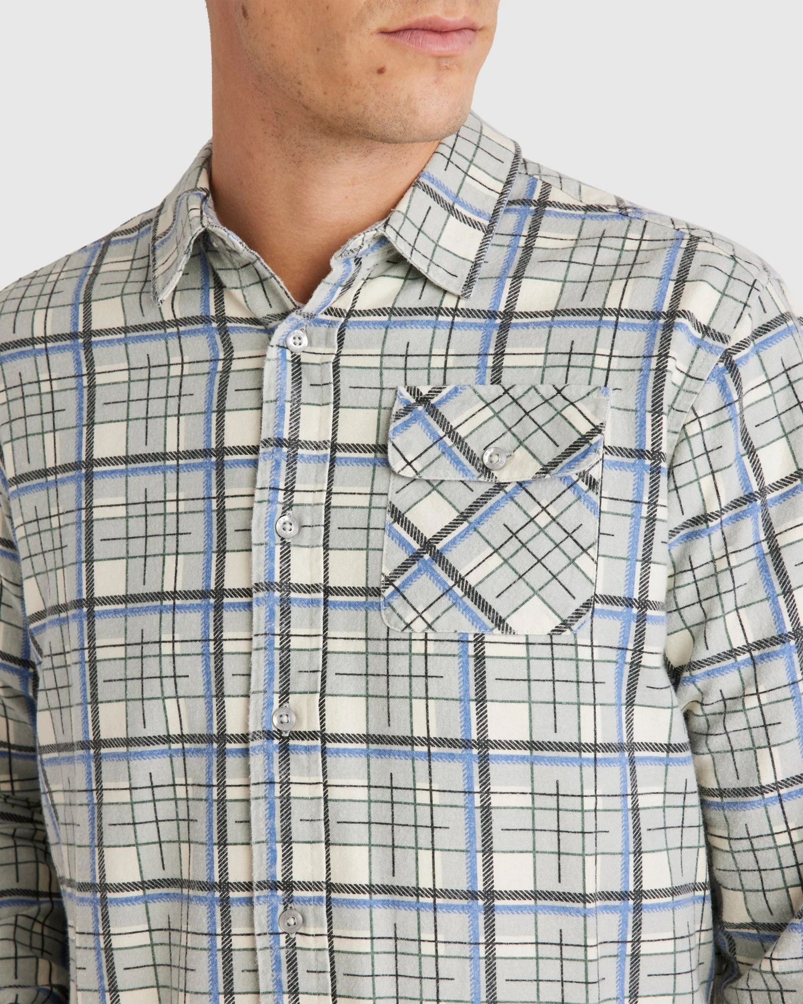 Mens Treets Long Sleeve Shirt - Image 3