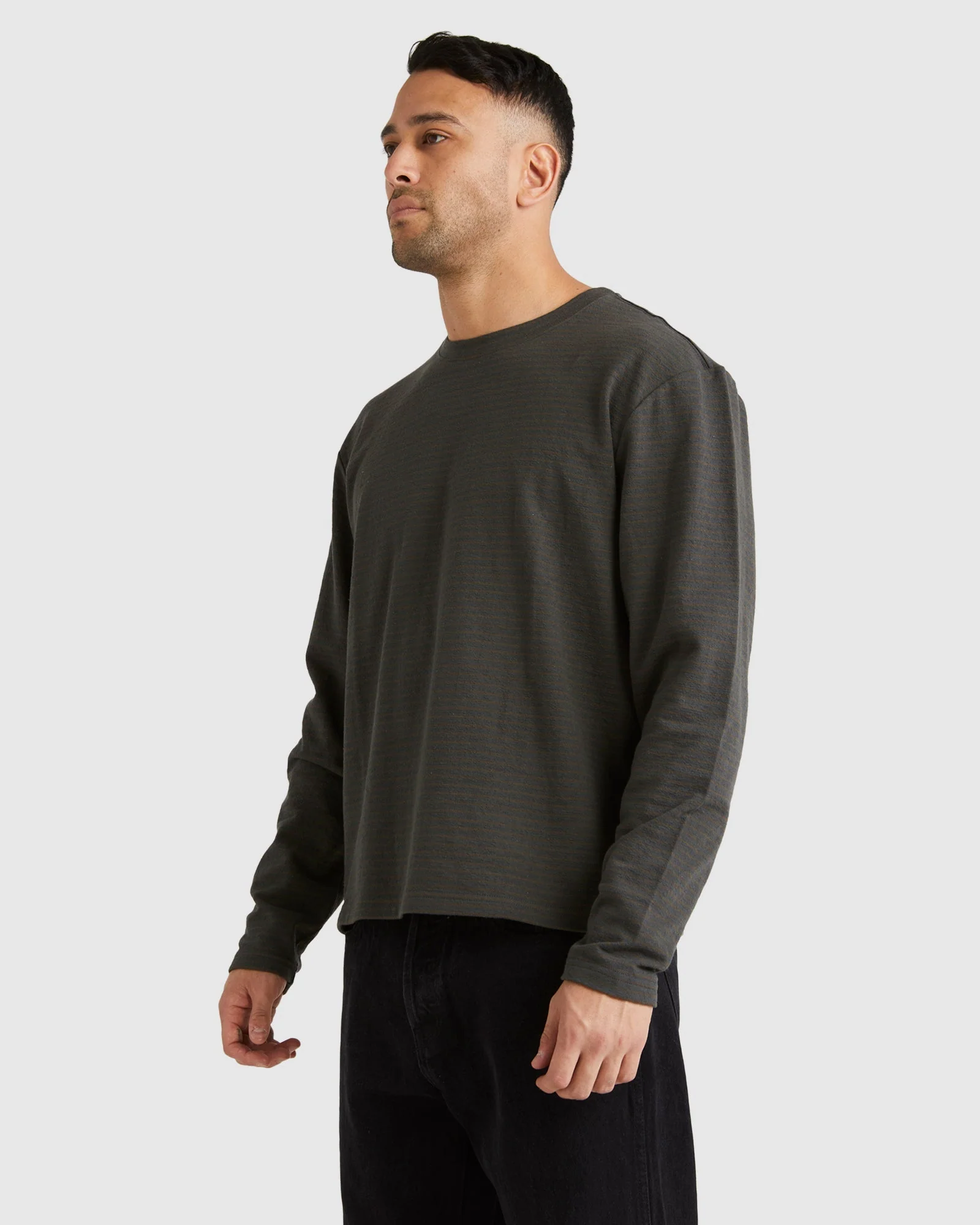 Mens Vacancy Crew Long Sleeve T-Shirt - Image 2