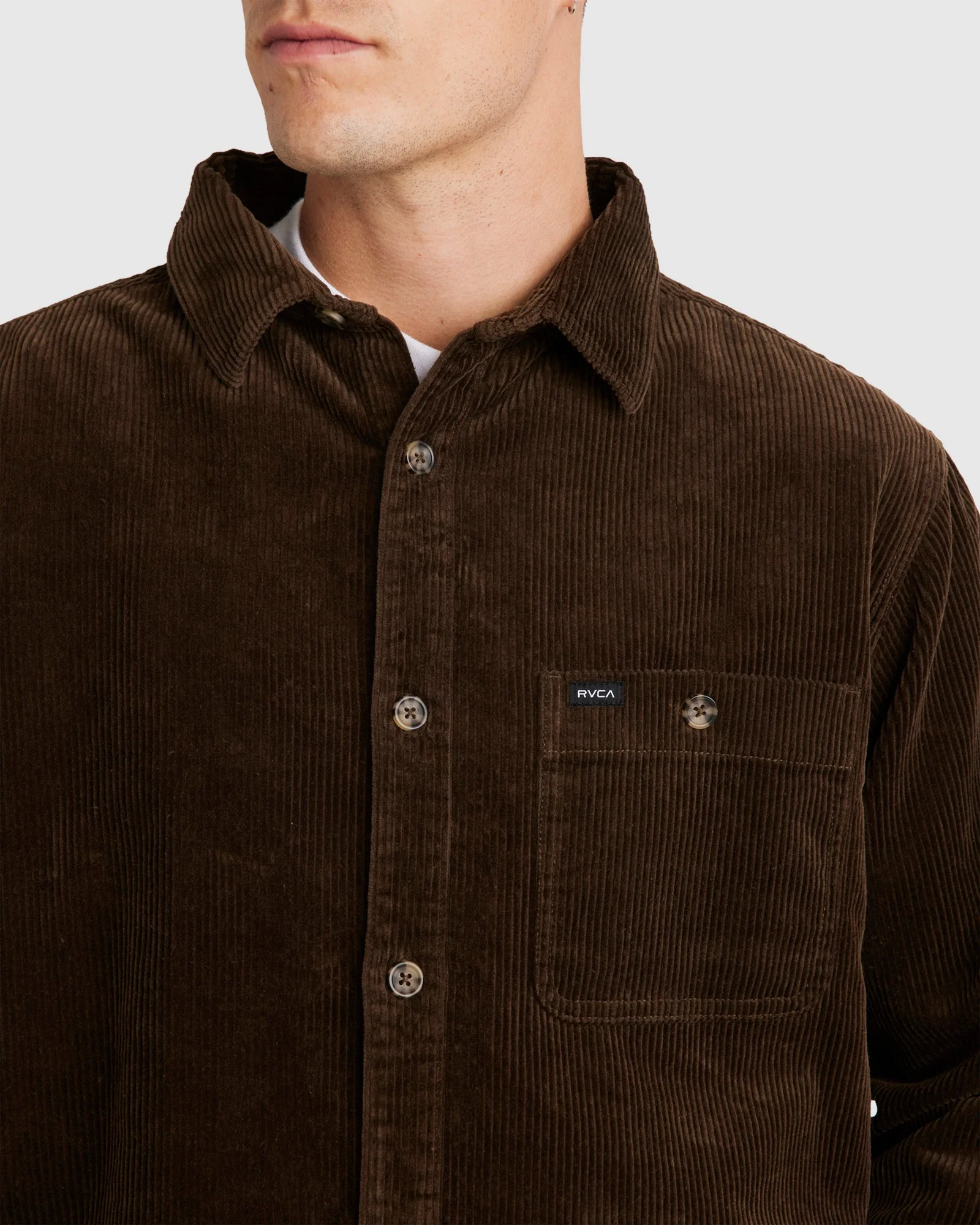 Mens Wide Load Cord Long Sleeve Shirt - Image 4