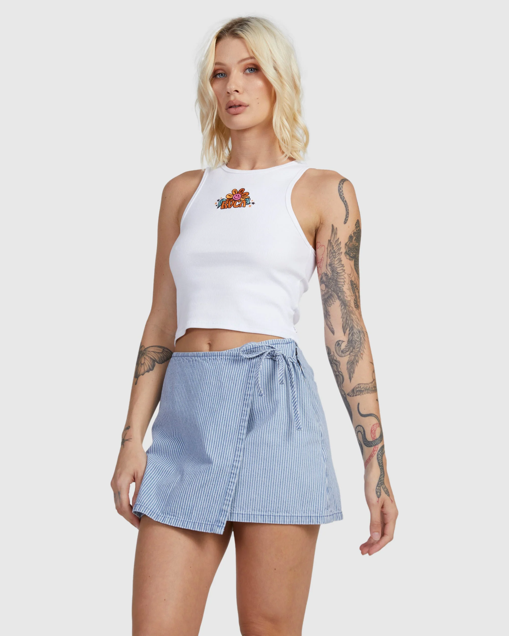 Wrapped Mini Skirt - Image 2